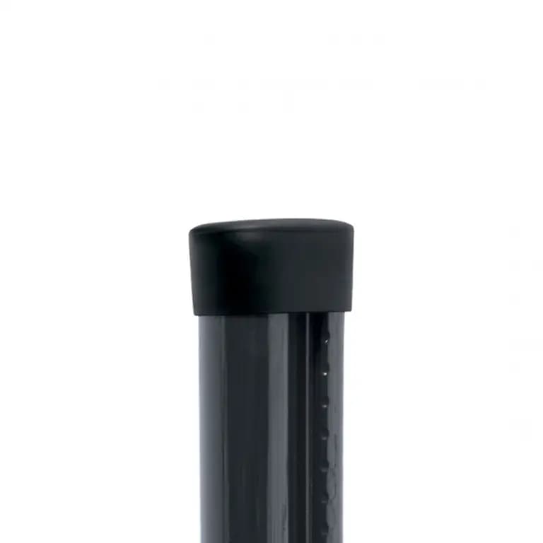 Stalp rotund PVC D 48 mm profilat 2400 mm antracit
