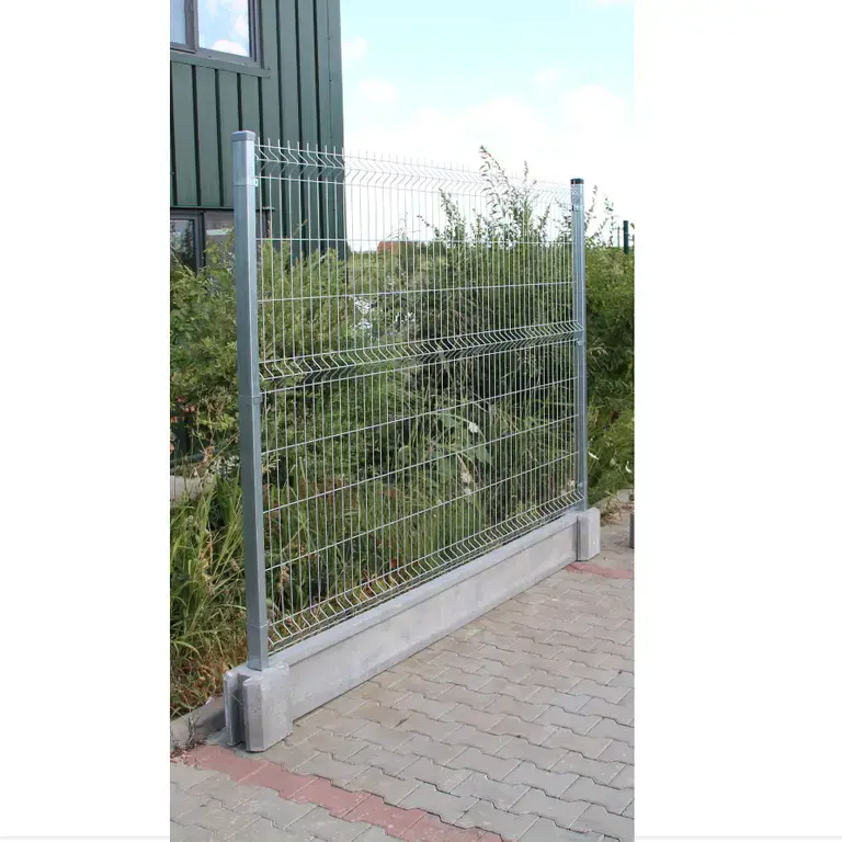 Gard Bordurat Zn Complet cu Soclu - Panou + Soclu prefabricat + Stalpi + Accesorii